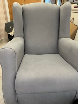 Sillón mecedora lactancia gris