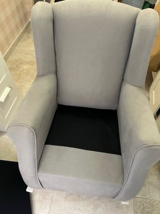 Sillón mecedora lactancia gris