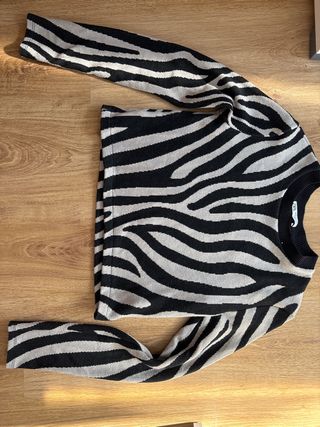 Blusa con estampado de cebra