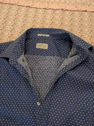 Camisa Sfera Men Slim Fit Azul Talla M