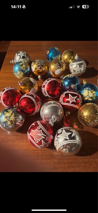 Addobbi natali Palline Albero Natale Vetro Plastic