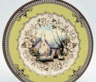 Piatto Spode cottage porcellana