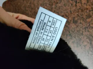 Stivali UGG Camoscio Nero Tg 40