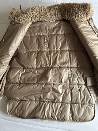 Chaleco pelo Moncler beige
