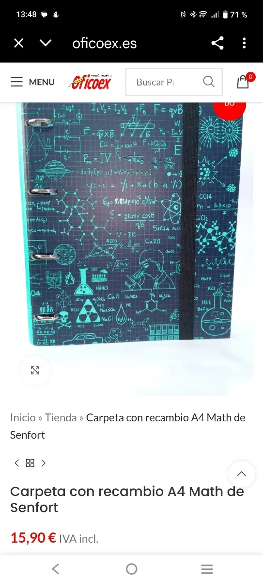 Carpeta anillas con recambios