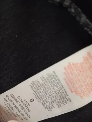 Chaqueta vaquera efecto lavado Primark Talla S