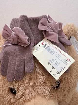 guanti da bimba condor 4anni lilla