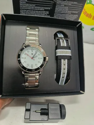 Reloj Clásico Auriol+correa+herramienta Nuevo!!