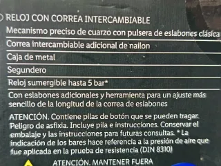 Reloj Clásico Auriol+correa+herramienta Nuevo!!