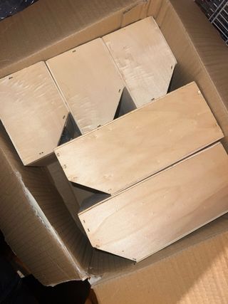 Transportines para pájaros de madera