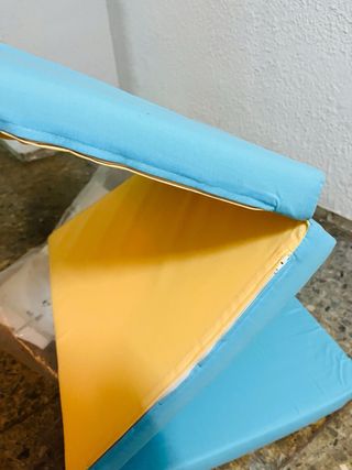 Colchón Plegable Cuna Azul