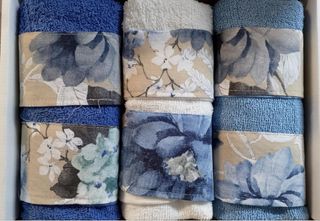 Set asciugamani cotone decorati