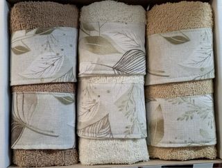 Set asciugamani cotone decorati