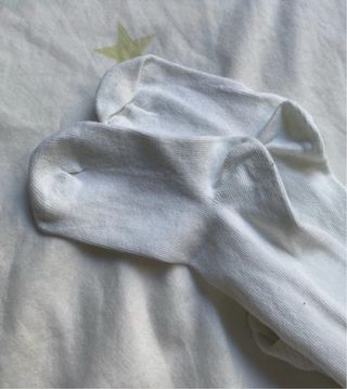 Leotardo blanco pie 19/22