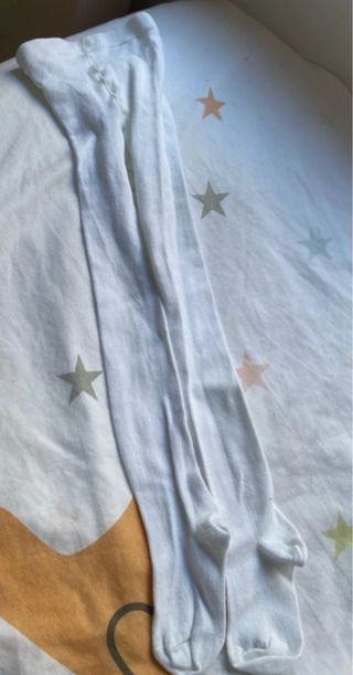 Leotardo blanco pie 19/22