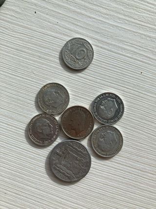 Lote Monedas Antiguas Pesetas Céntimos