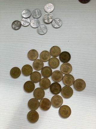 Lote Monedas Antiguas Pesetas Céntimos