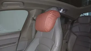 Reposacabezas coche fx cuero rojo burdeos nuevo