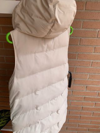 Parka sin mangas ZARA Talla S Beige