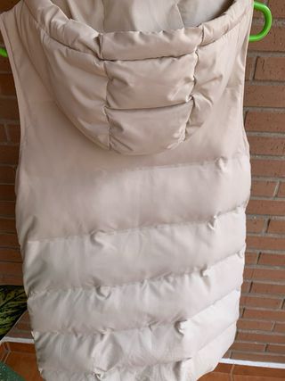 Parka sin mangas ZARA Talla S Beige