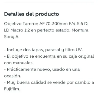 Tamron AF 70-300mm LD Macro 1:2 F/4-5.6.