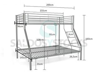 Litera Matrimonio Metal Blanca