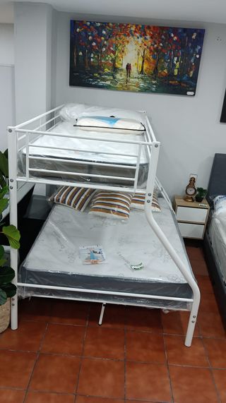 Litera Matrimonio Metal Blanca