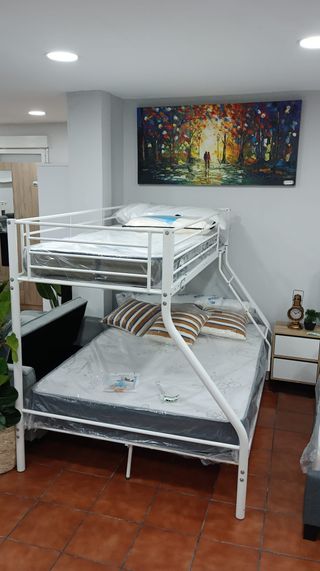 Litera Matrimonio Metal Blanca