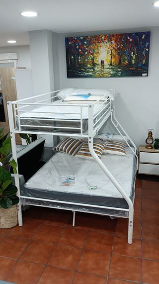 Litera Matrimonio Metal Blanca