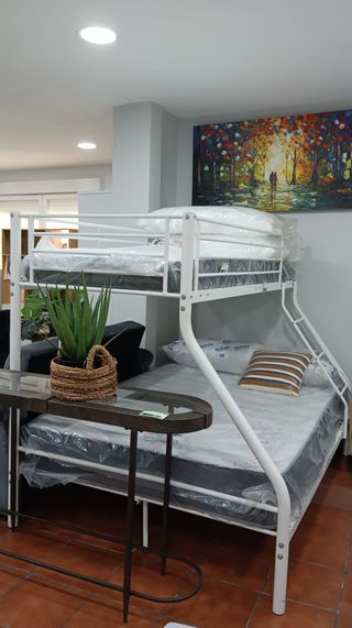 Litera Matrimonio Metal Blanca