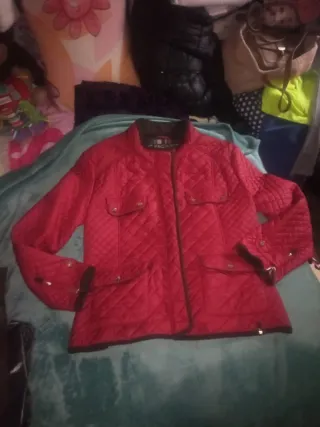 Chaqueta acolchada roja mujer talla 52