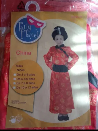 Disfraz China Party Planet Talla 7-9 años