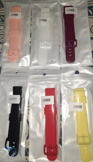 Correas de reloj 18mm (varios colores)