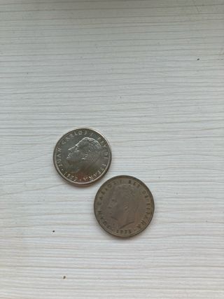 Lote Monedas: Céntimos y Pesetas Españolas