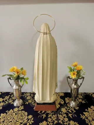 Virgen de Fátima Sagrado Corazón 46cm