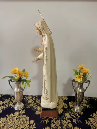 Virgen de Fátima Sagrado Corazón 46cm