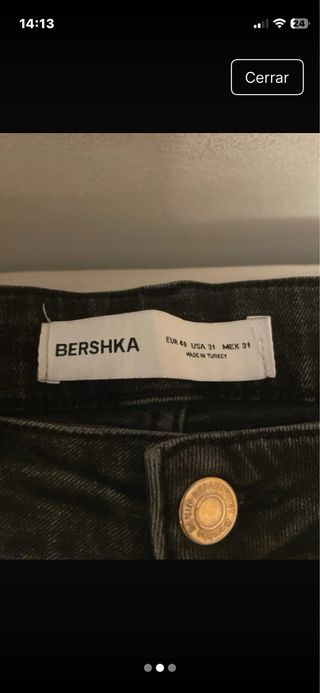 Vaqueros Bershka negros