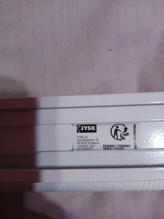 Lote 2 estores dobles,color blanco,de jysk.nuevos