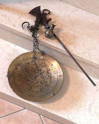 Antica Bilancia Stadera in Ottone