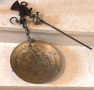 Antica Bilancia Stadera in Ottone