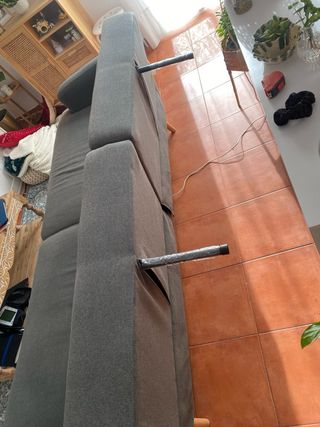 Sofá cama gris 2m