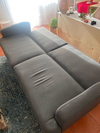 Sofá cama gris 2m