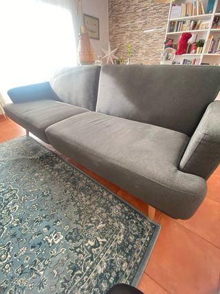 Sofá cama gris 2m