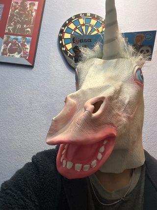 Careta de látex de Unicornio - Fyasa