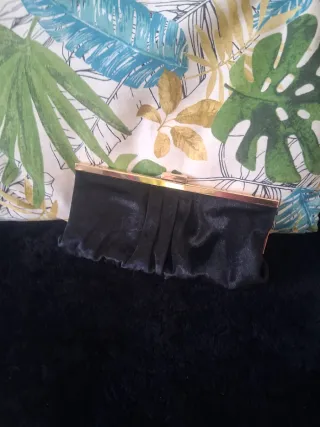 Bolso de fiesta negro Marks spencer en terciopelo