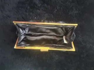 Bolso de fiesta negro Marks spencer en terciopelo