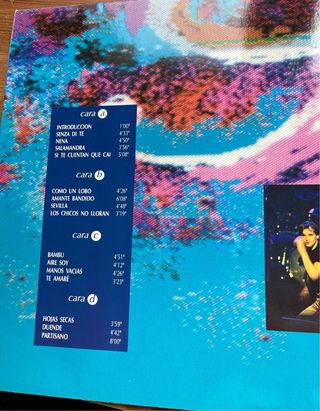 Vinilo Doble Miguel Bosé Directo '90