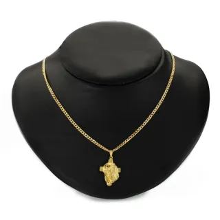 Colgante Cristo Cruz Oro 18k