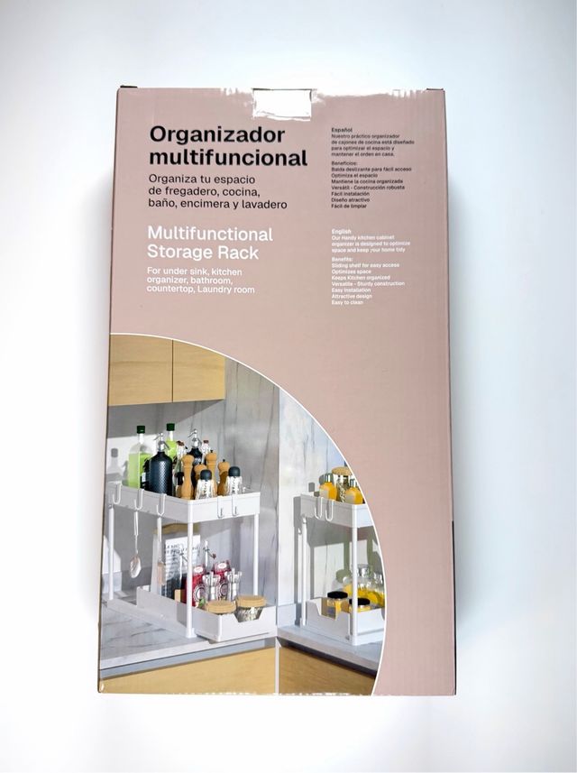 Scaffale organizzatore sotto lavandino