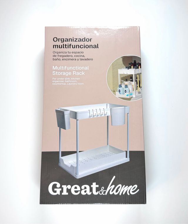 Scaffale organizzatore sotto lavandino